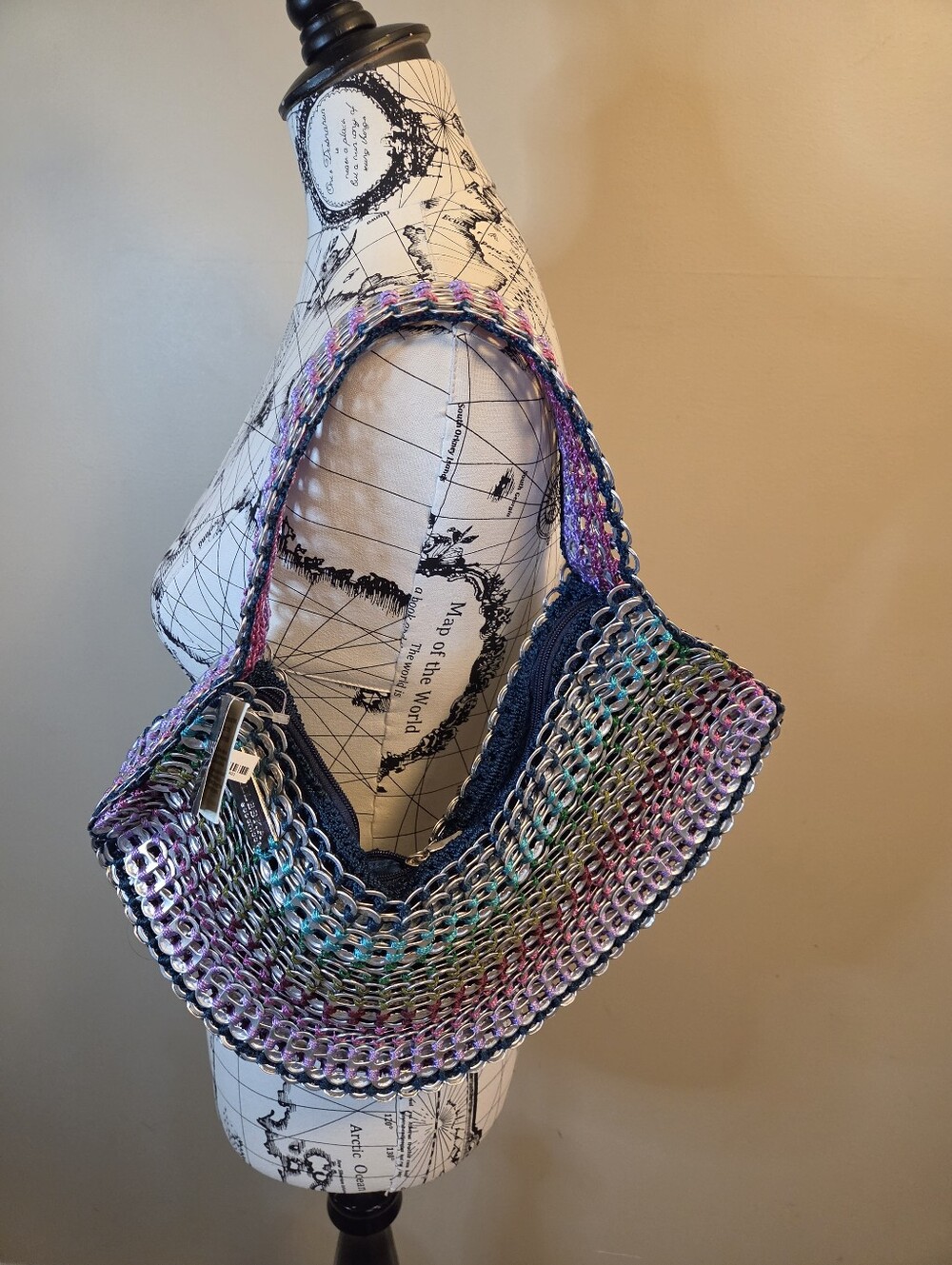 Walleska Ecochic Pop Can Tab Purse Multicolor Handmade Brazil NWT $295 Retail